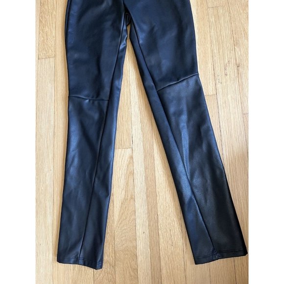 Emerson Fry XS Vegan Leather Leggings Pull On Pants Black women’s - Picture 13 of 16